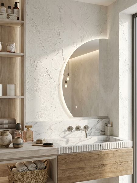 Асимметричное зеркало SUN LED-подсветкой