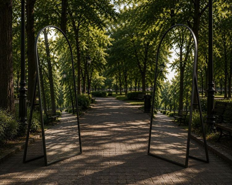 Дзеркало Арка XL Frame з металевою рамою